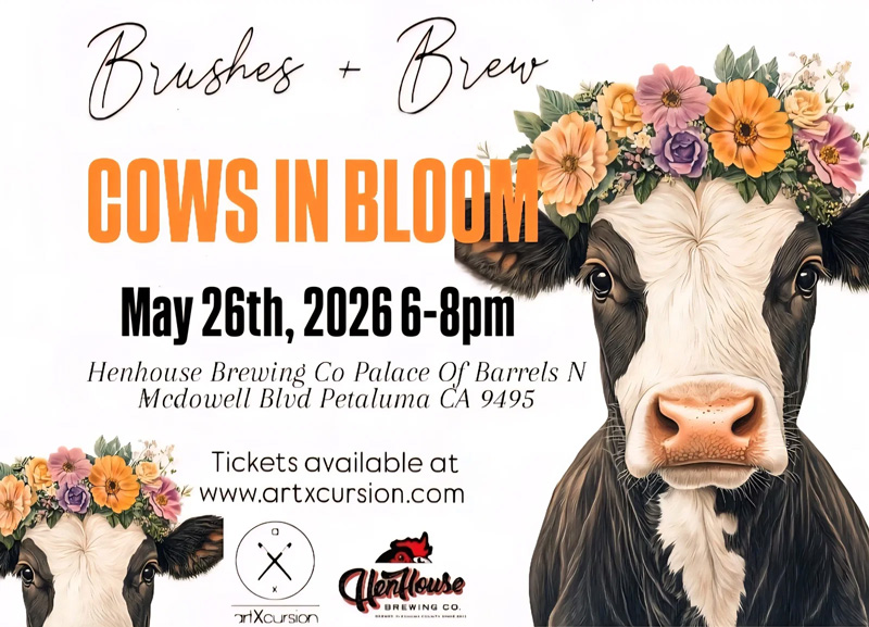 Cows in Bloom Paint Night