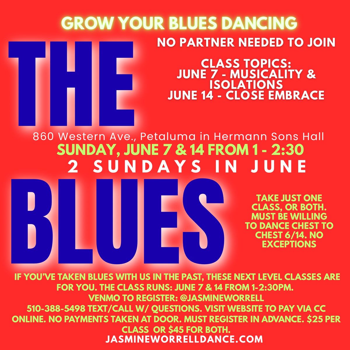 Blues Dancing — Grow your skills in 2 sessions!