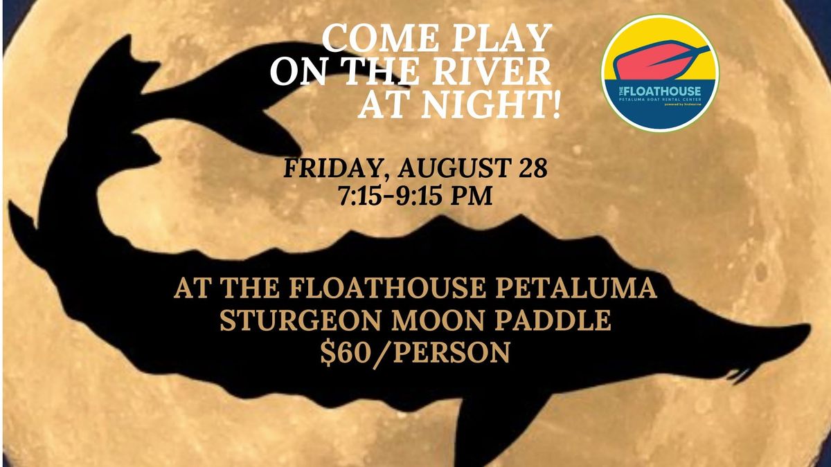 Full Moon Paddle on The Petaluma River (Sturgeon!)