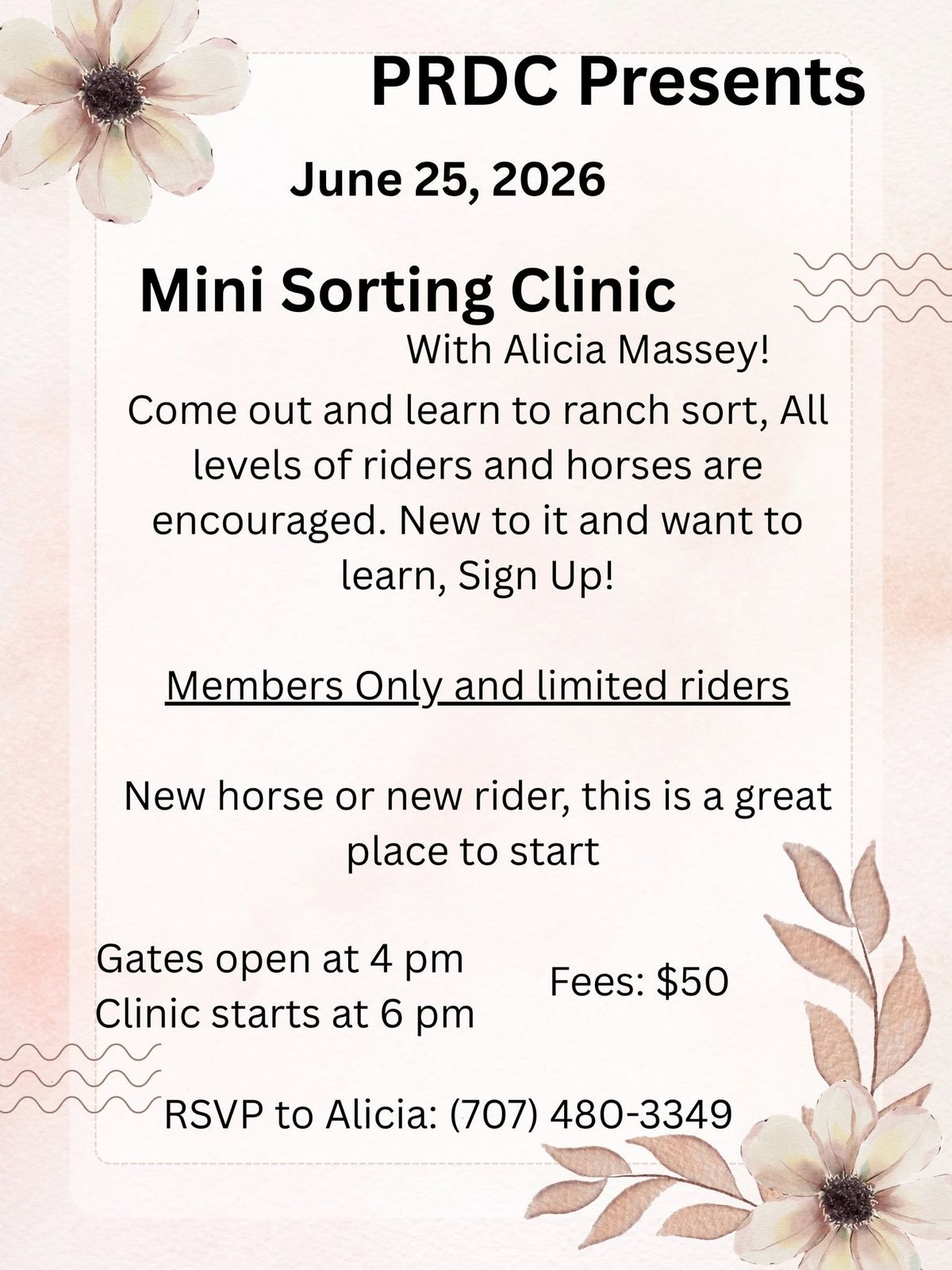 Mini Sorting Clinic with Alicia Massey