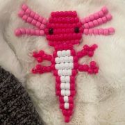 Pony Bead Axolotl Keychain @ The Phoenix