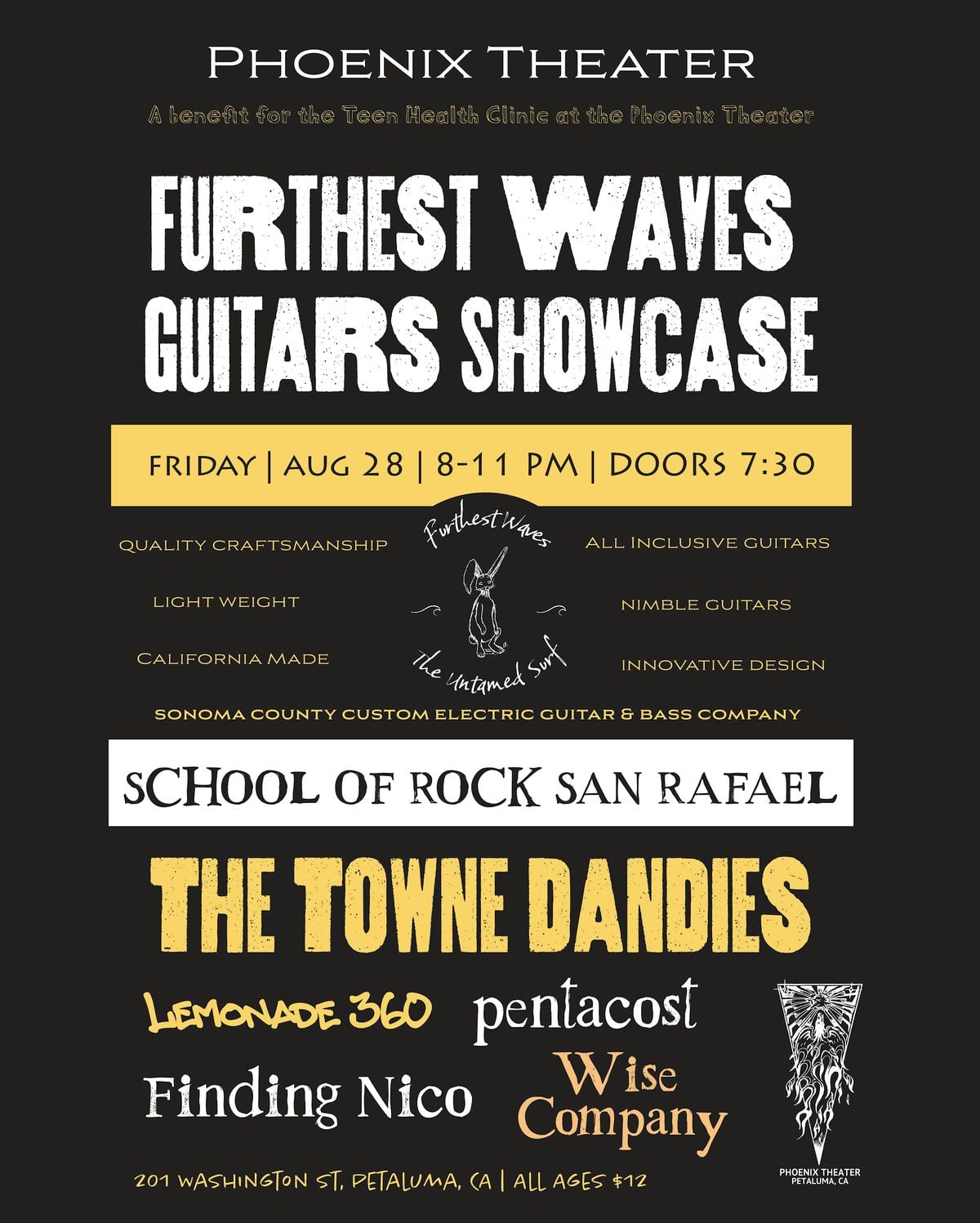 Furthest Waves Guitars Showcase: Benefit for the Phoenix Teen Health Clinic