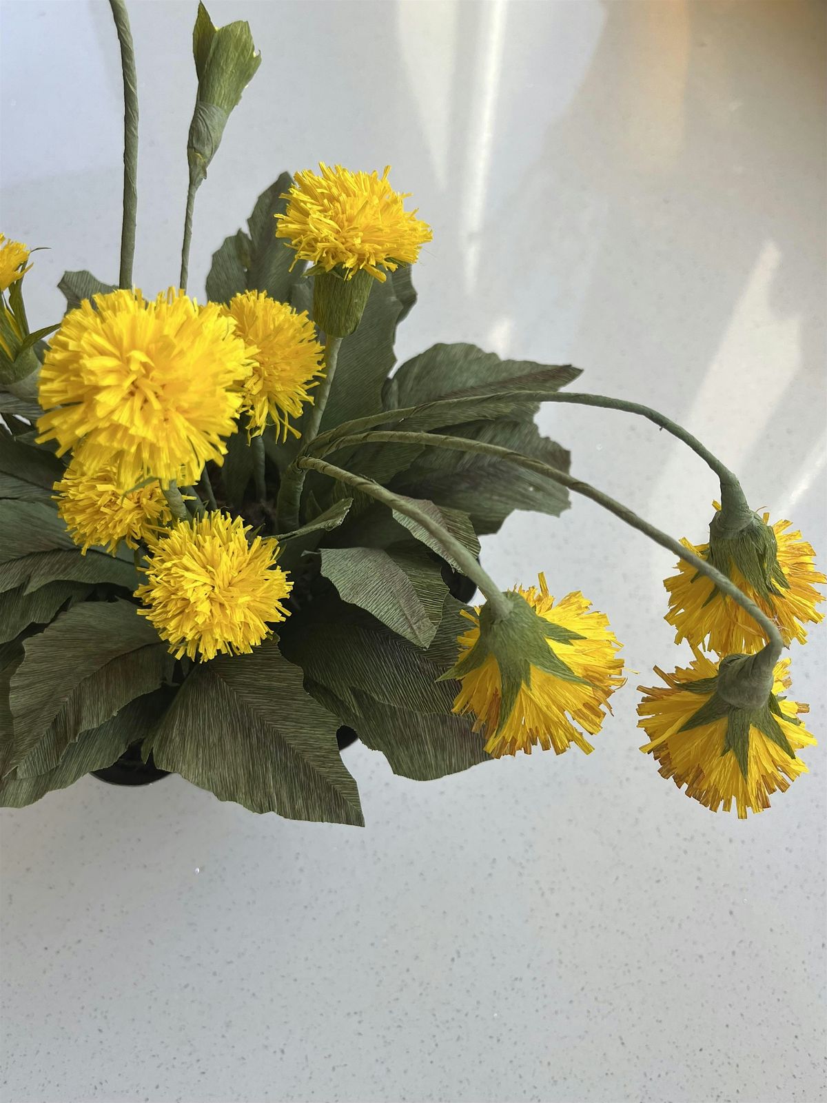 Crepe Paper Dandelions