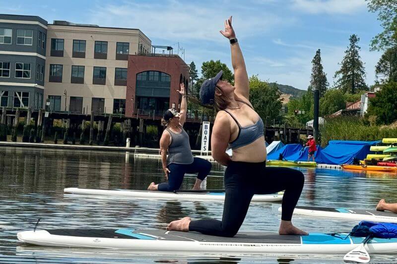 Sunset Paddleboard Yoga | Floathouse Petaluma
