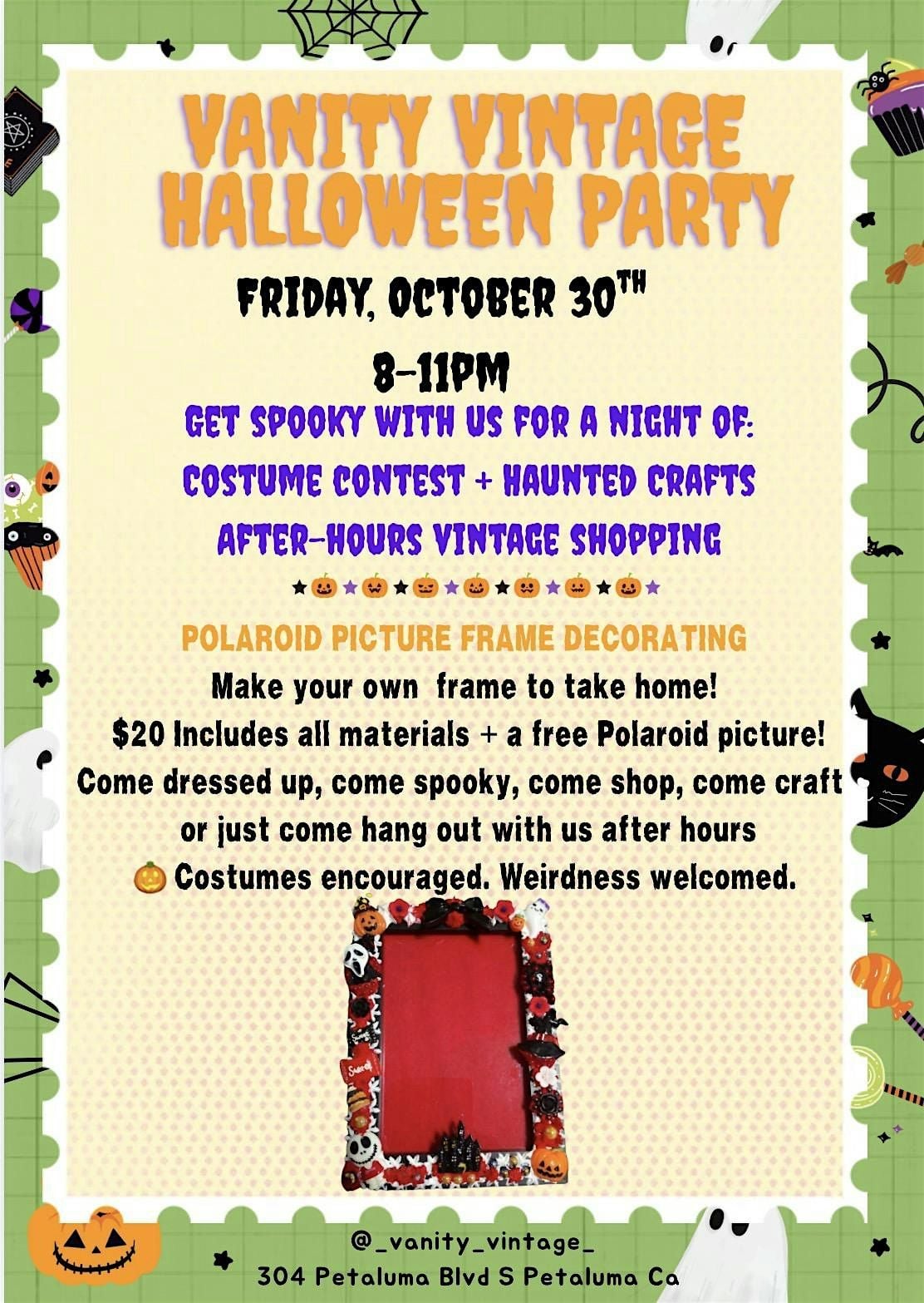 Polaroid Picture Frame Decorating