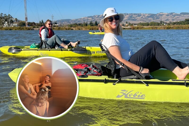 Guided Kayak Downriver Run with Sauna & Cold Plunge