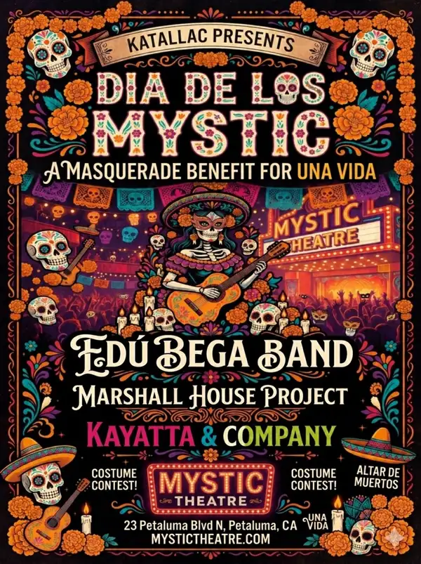 Dia De Los Mystic: A Masquerade Benefit for Una Vida Edu Bega Band