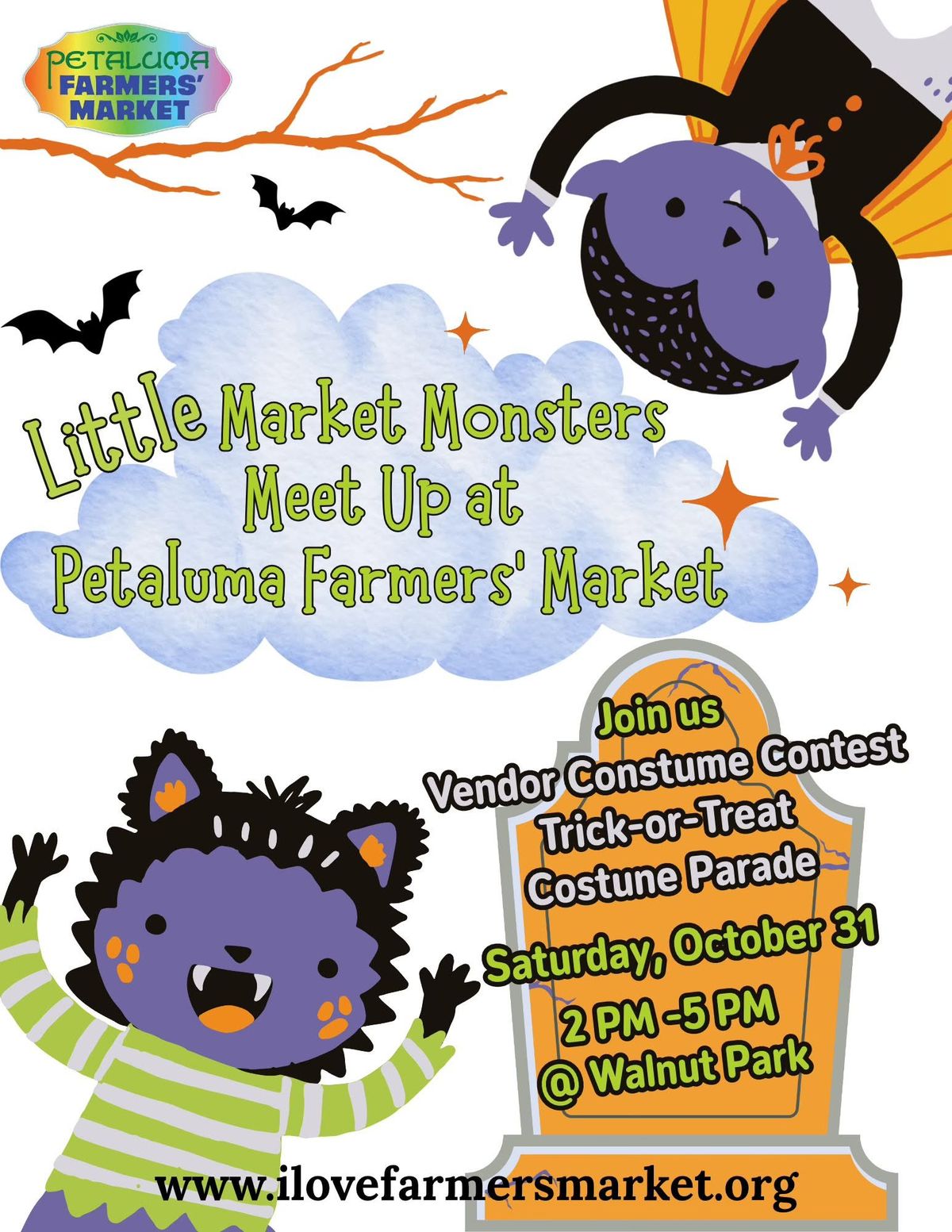 Little Monsters Meet Up at the Petaluma Farmers Market
