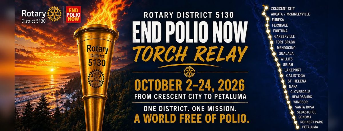 World Polio Torch Relay Comes to Petaluma